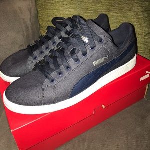Puma Smashed Waxed Denim Sneakers